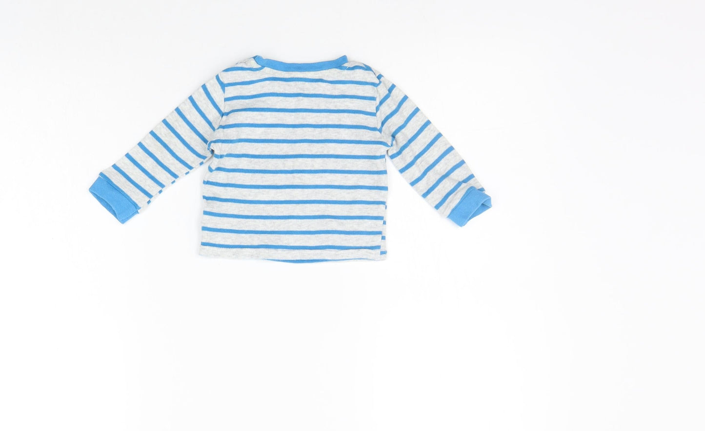 Primark Boys Blue Striped  Pullover Jumper Size 6-9 Months