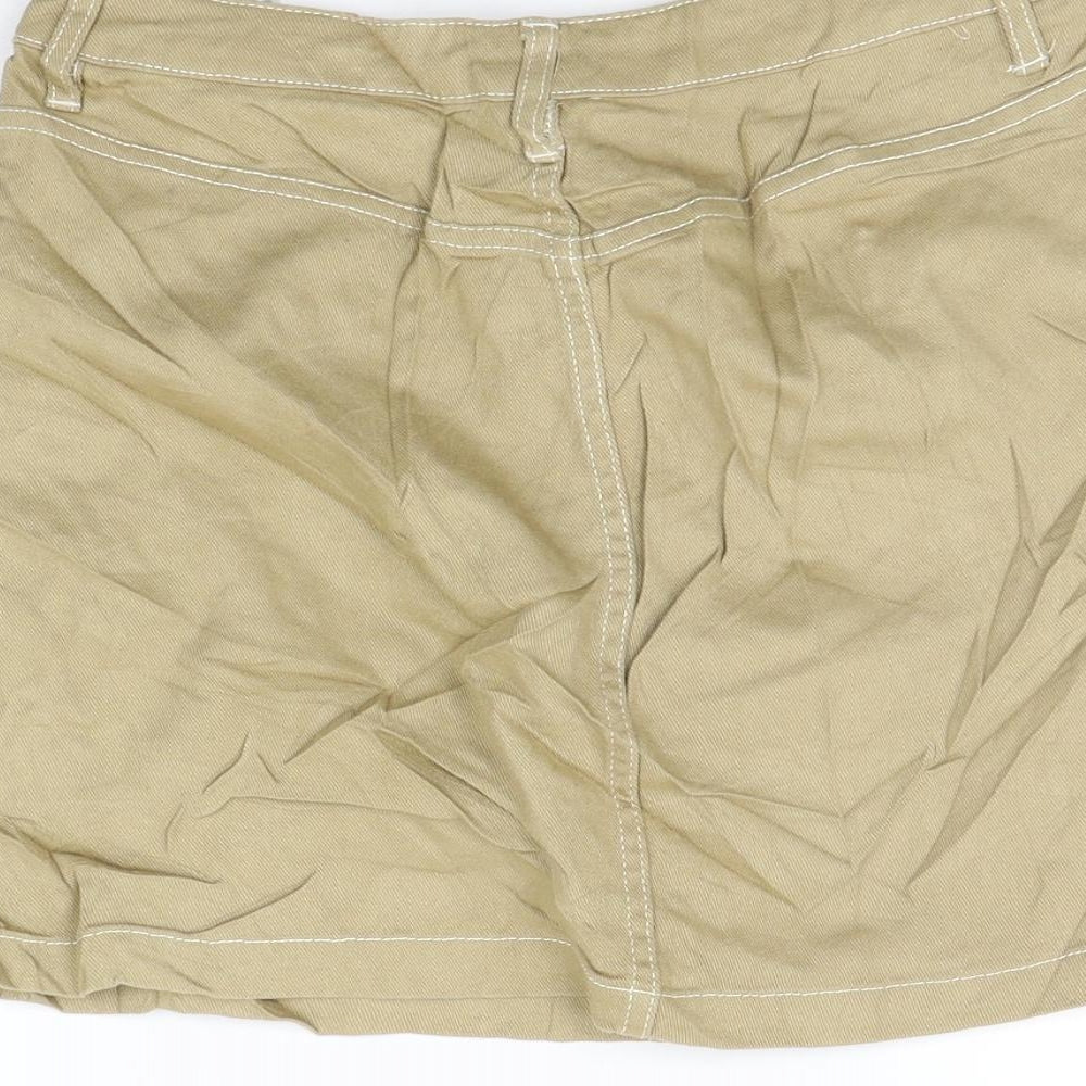 Divided Womens Beige   A-Line Skirt Size 8