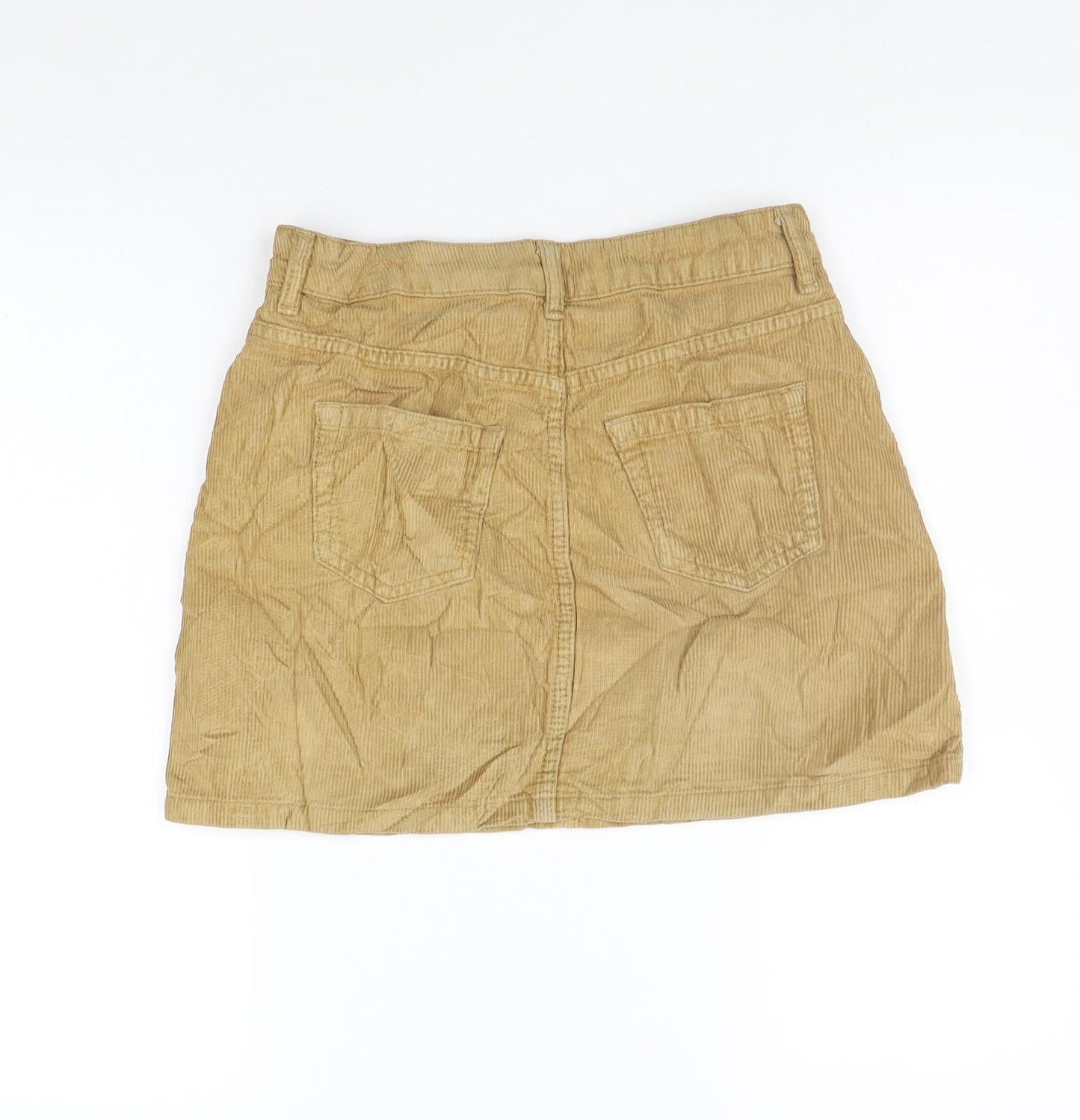 Topshop Womens Beige   A-Line Skirt Size 8