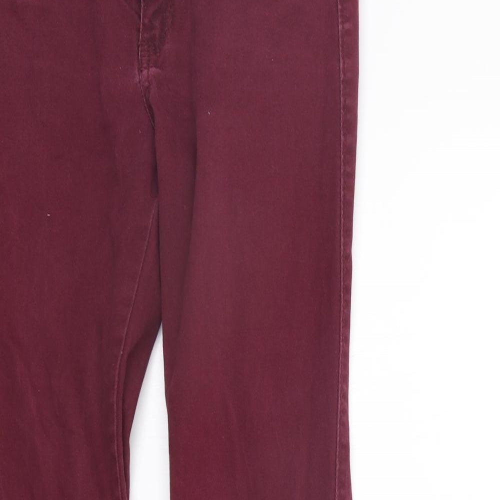 HOLISTER Womens Purple   Straight Jeans Size 25 in L31 in