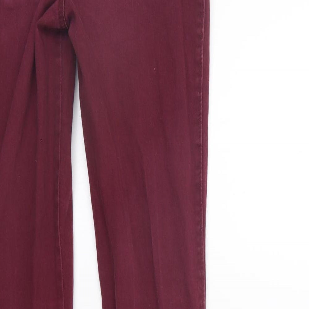 HOLISTER Womens Purple   Straight Jeans Size 25 in L31 in