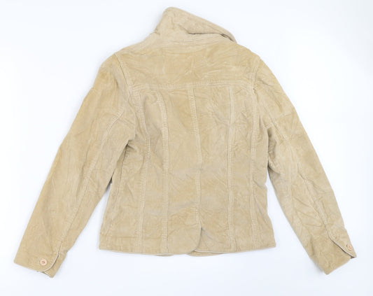 Etam Womens Beige  Corduroy Jacket  Size 10