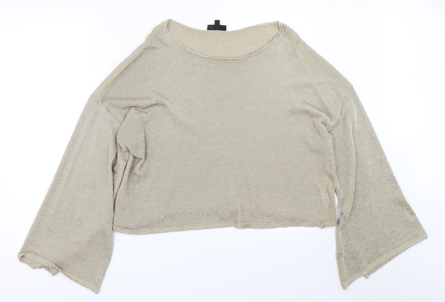 Topshop Womens Gold   Pullover Jumper Size 14