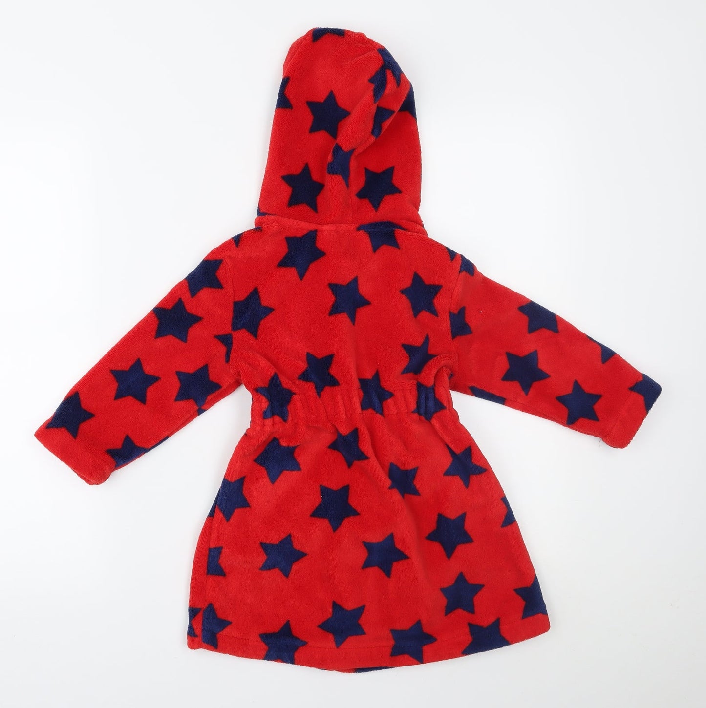 George Boys Red Solid   Robe Size 2 Years