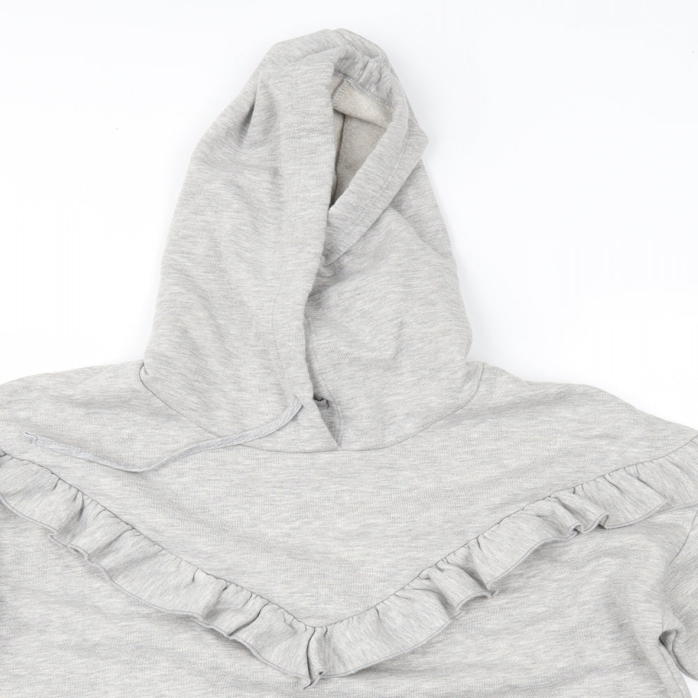Papaya Womens Grey   Pullover Hoodie Size M