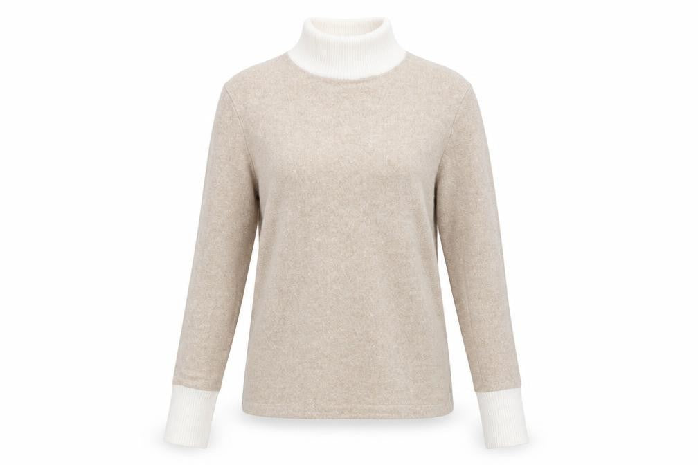 Front view of Astradivarius women’s brown jumper, size S