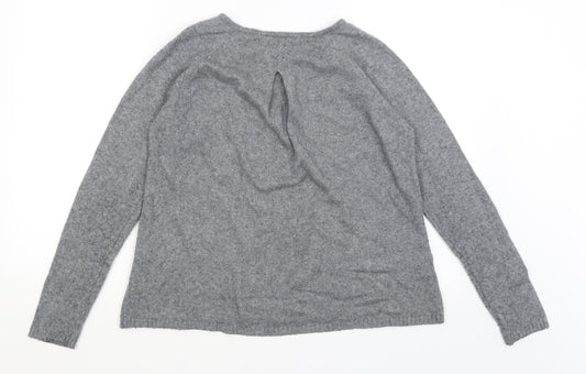 Saint Tropez Womens Grey   Pullover Jumper Size M