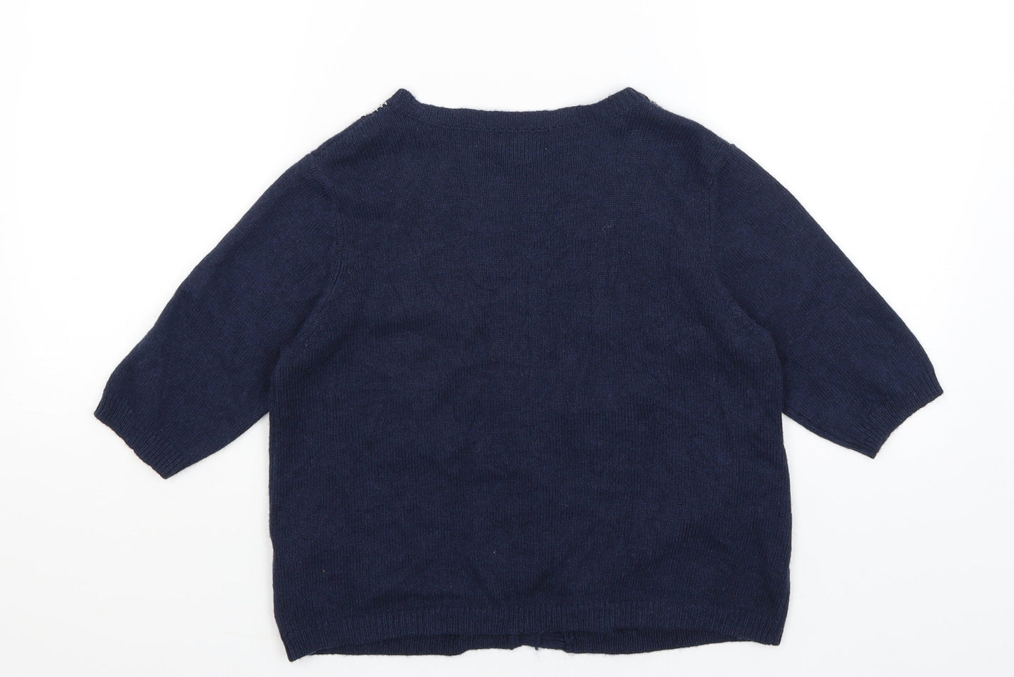 NEXT Womens Blue   Wrap Jumper Size 12