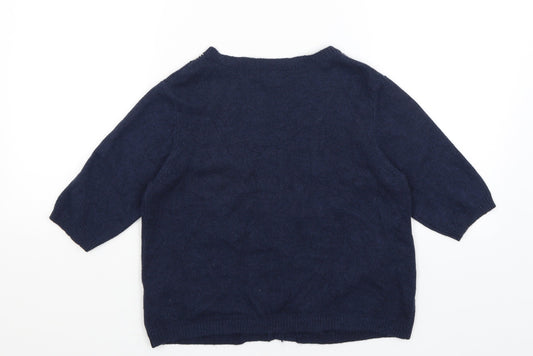 NEXT Womens Blue   Wrap Jumper Size 12