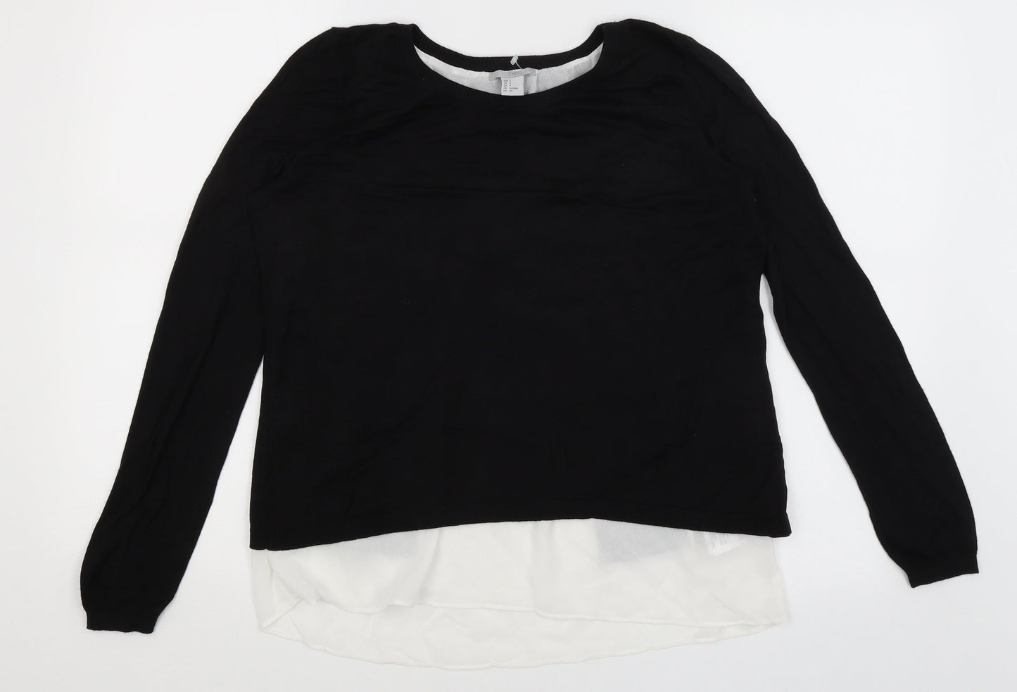 H&M Womens Black   Pullover Jumper Size S