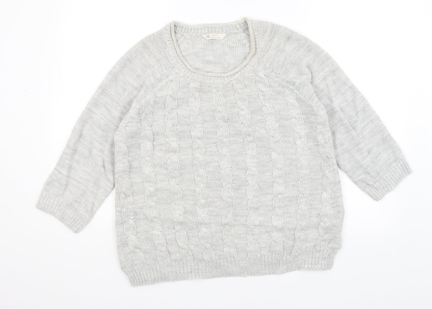 BHS Womens Grey   Pullover Jumper Size 16
