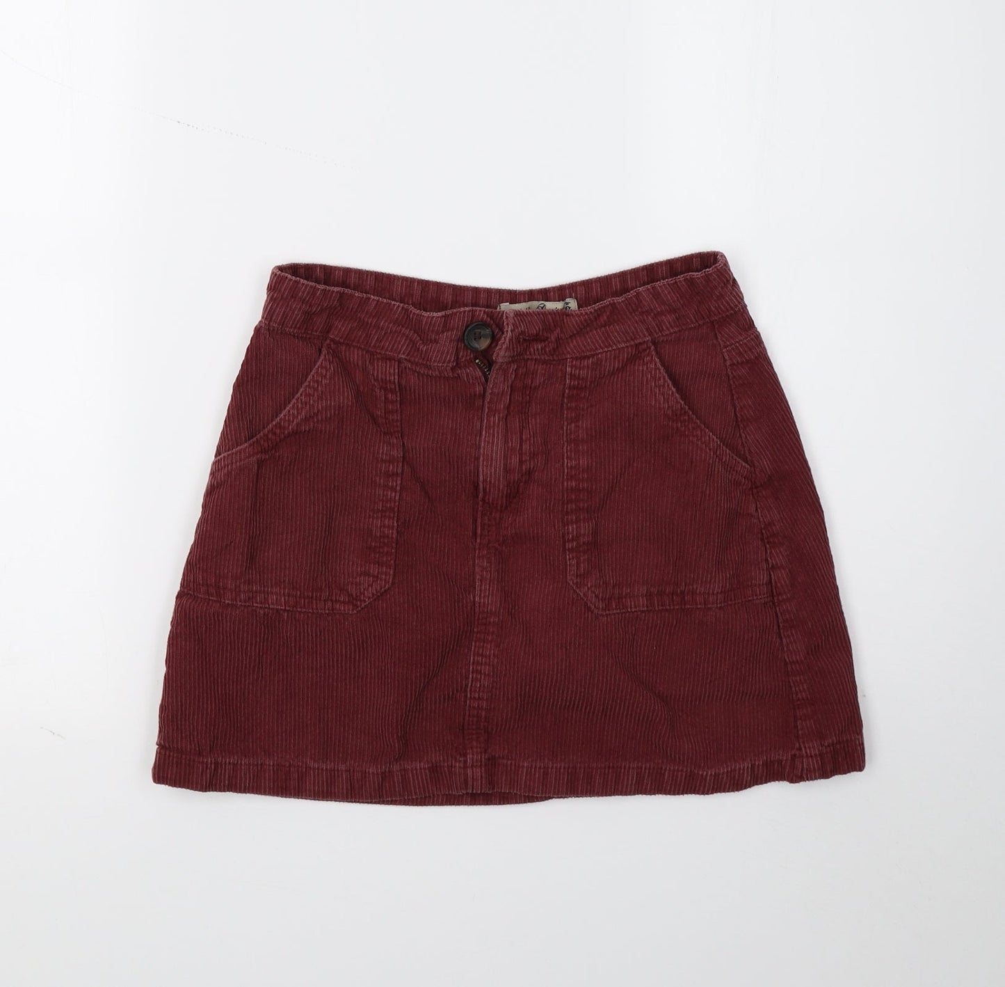 Denim & Co. Womens Pink   A-Line Skirt Size 8