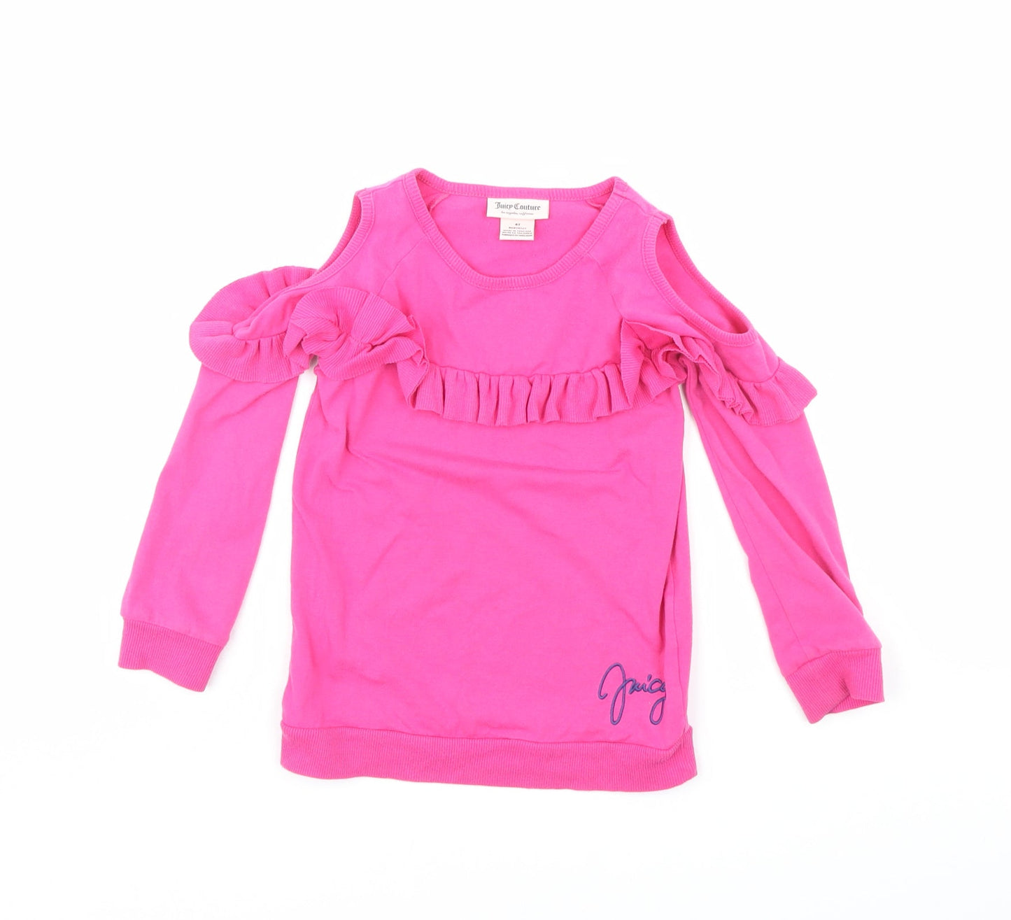Juicy Couture Girls Pink   Pullover Jumper Size 4 Years
