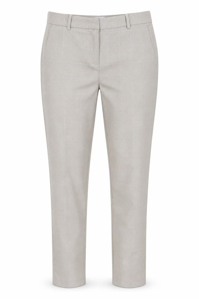 H&M Womens Beige Plaid  Trousers  Size 6 L25 in