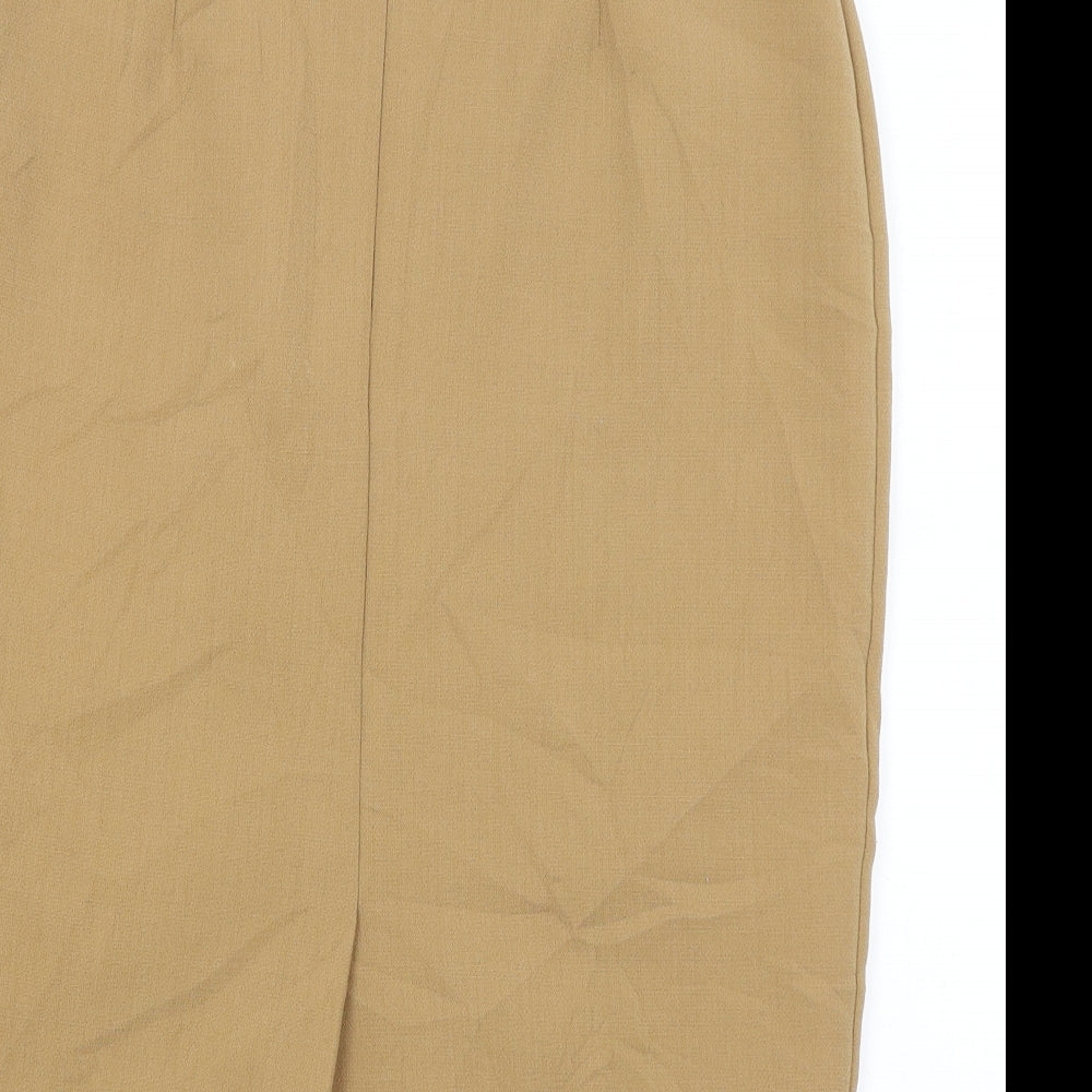 Preworn Womens Beige   Straight & Pencil Skirt Size 30