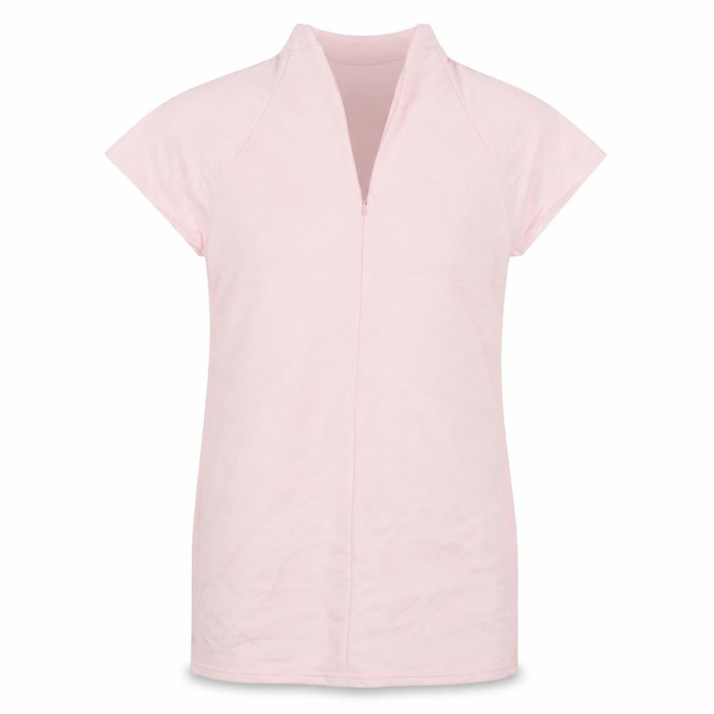 Front view of ASOS women’s pink jumper, size UK 8