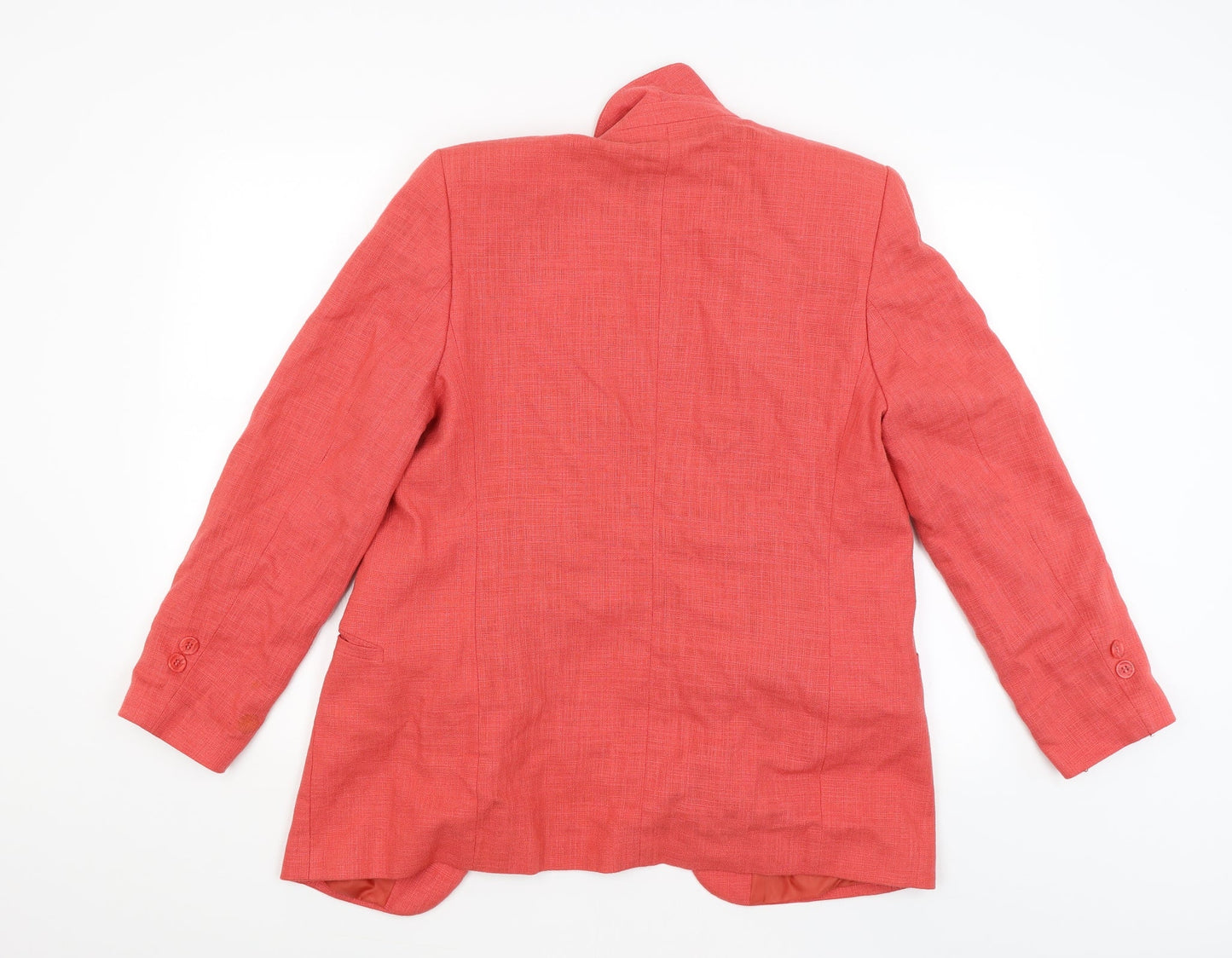 Preworn Womens Red   Jacket Coat Size 12