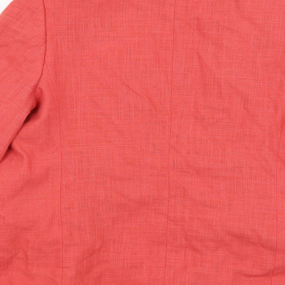 Preworn Womens Red   Jacket Coat Size 12