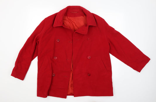 Preworn Womens Red   Jacket Coat Size S