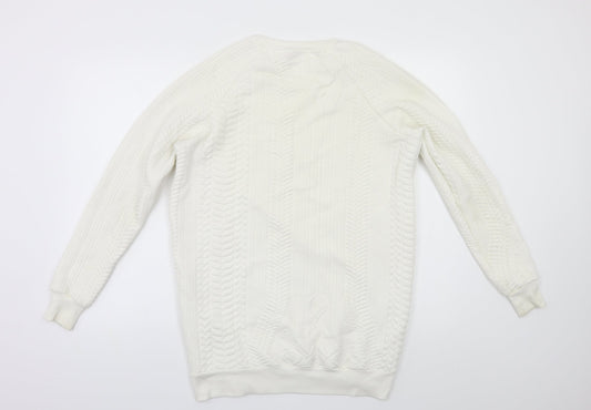 Red or Dead Womens White   Pullover Sweatshirt Size 8