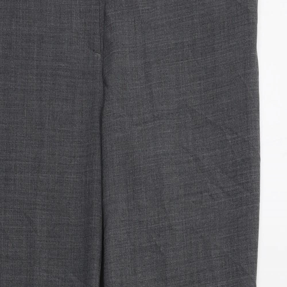 Preworn Womens Grey   Dress Pants Trousers Size 14 L30 in