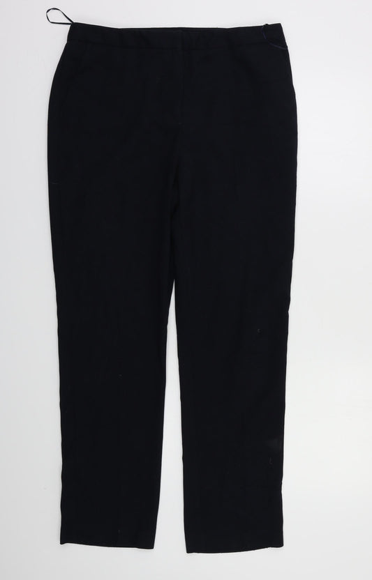 Papaya Womens Blue   Trousers  Size 12 L26 in