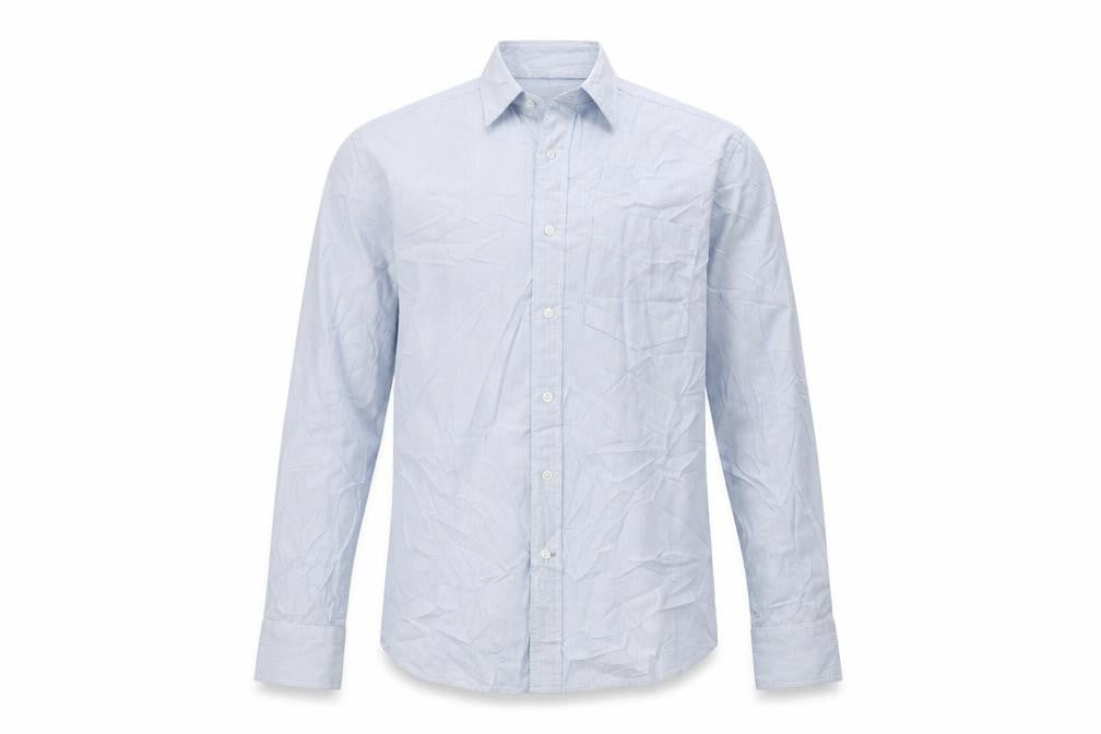 H&M Mens Blue Striped   Dress Shirt Size M