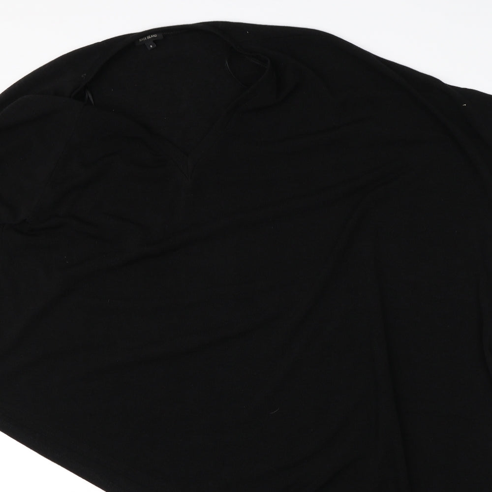 River Island Womens Black   Pullover Jumper Size 8  - one arm