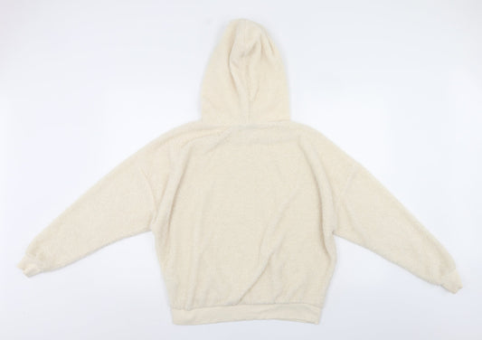 New Look Womens Ivory   Pullover Hoodie Size 8