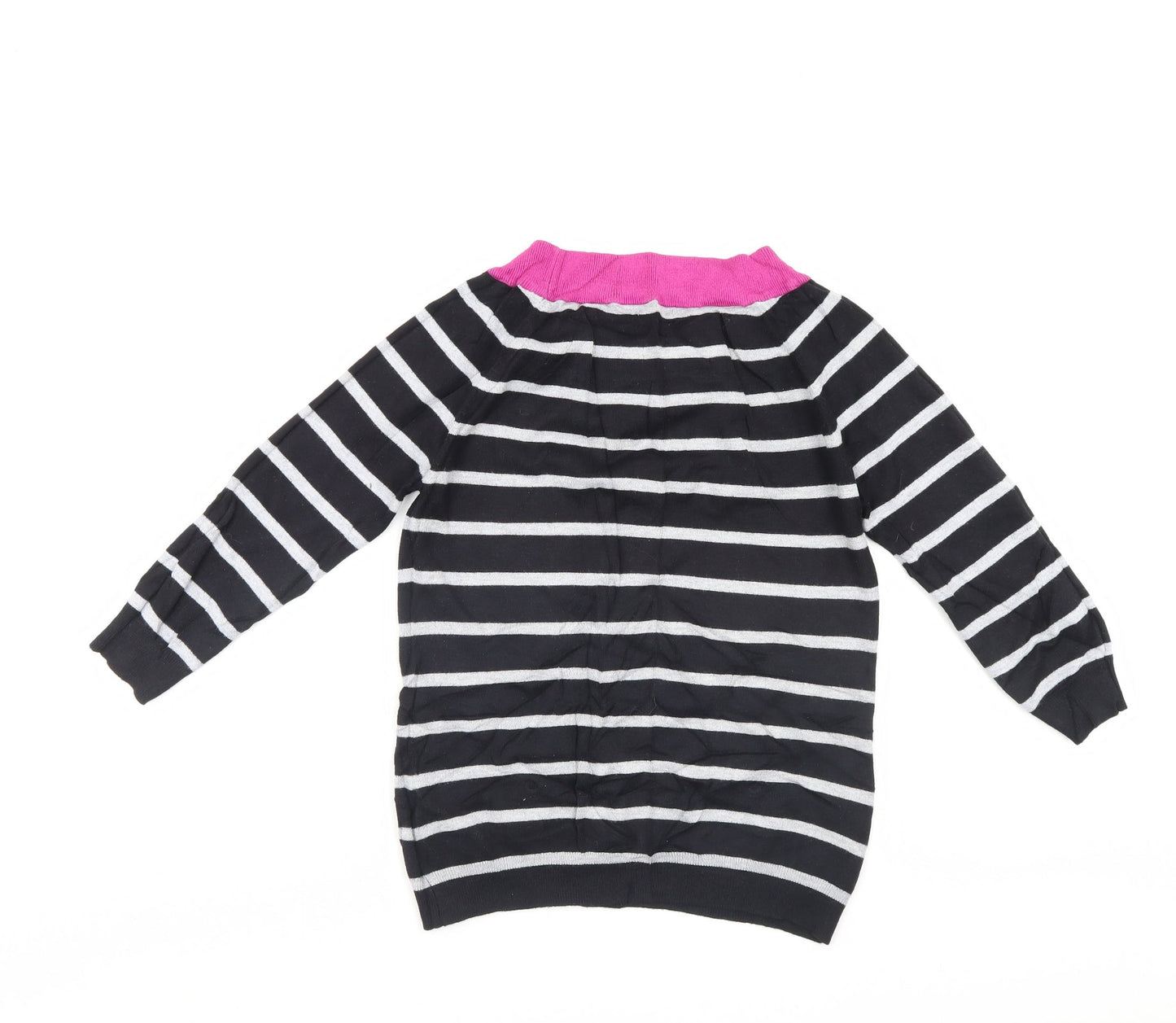 M&Co Womens Multicoloured Striped  Pullover Jumper Size 10