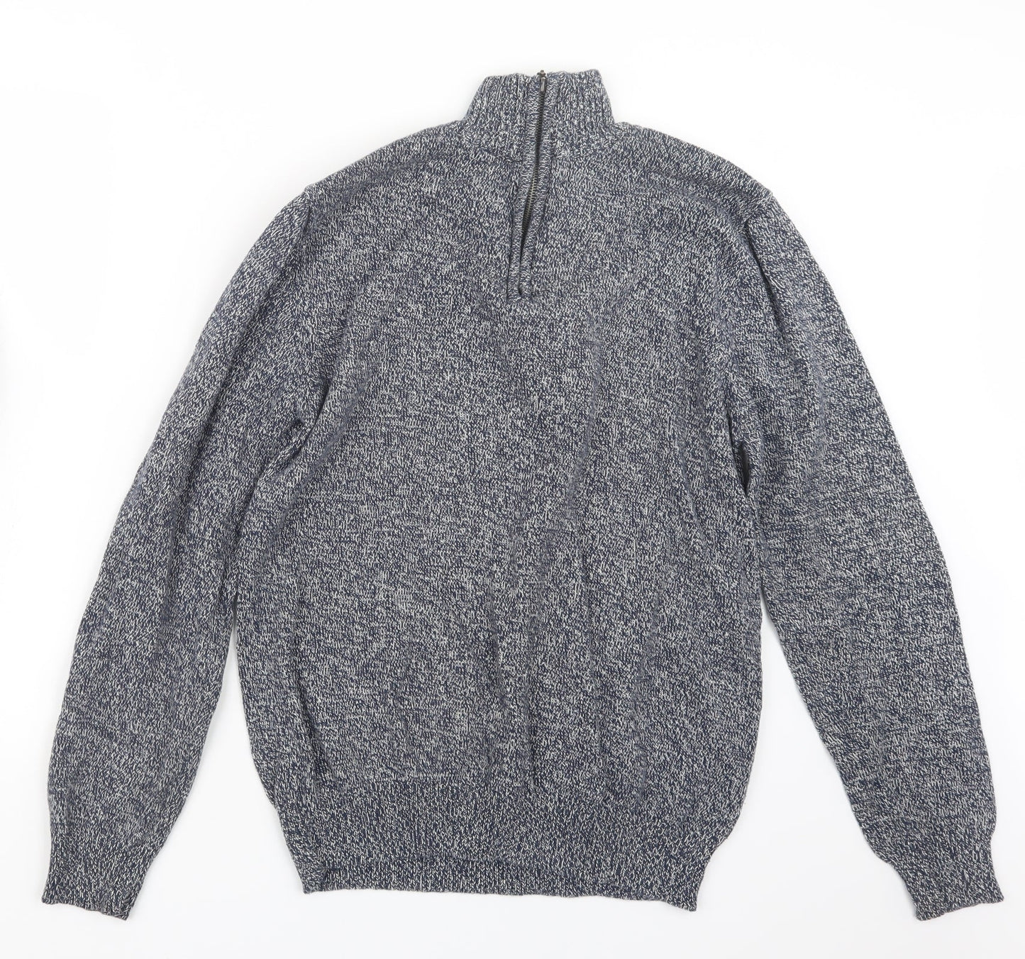 Cedar Wood State Mens Blue  Knit Pullover Sweatshirt Size M