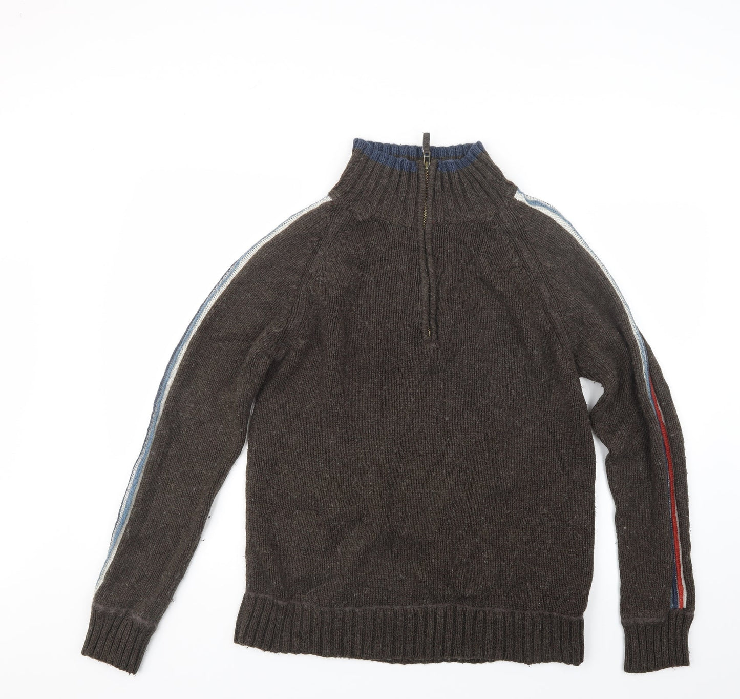 ALS Mens Brown  Knit Pullover Sweatshirt Size M