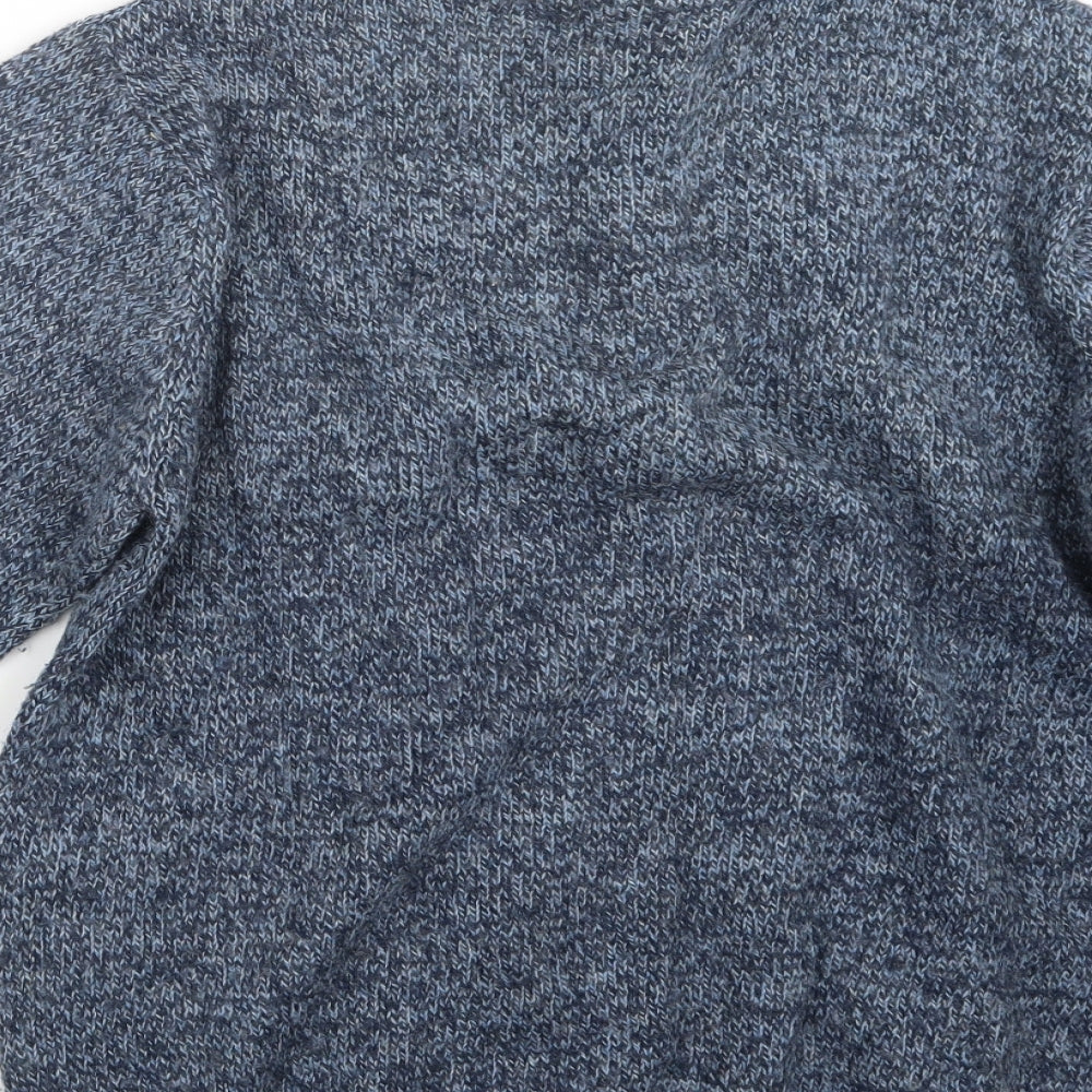 EWM Mens Blue  Knit Pullover Sweatshirt Size S
