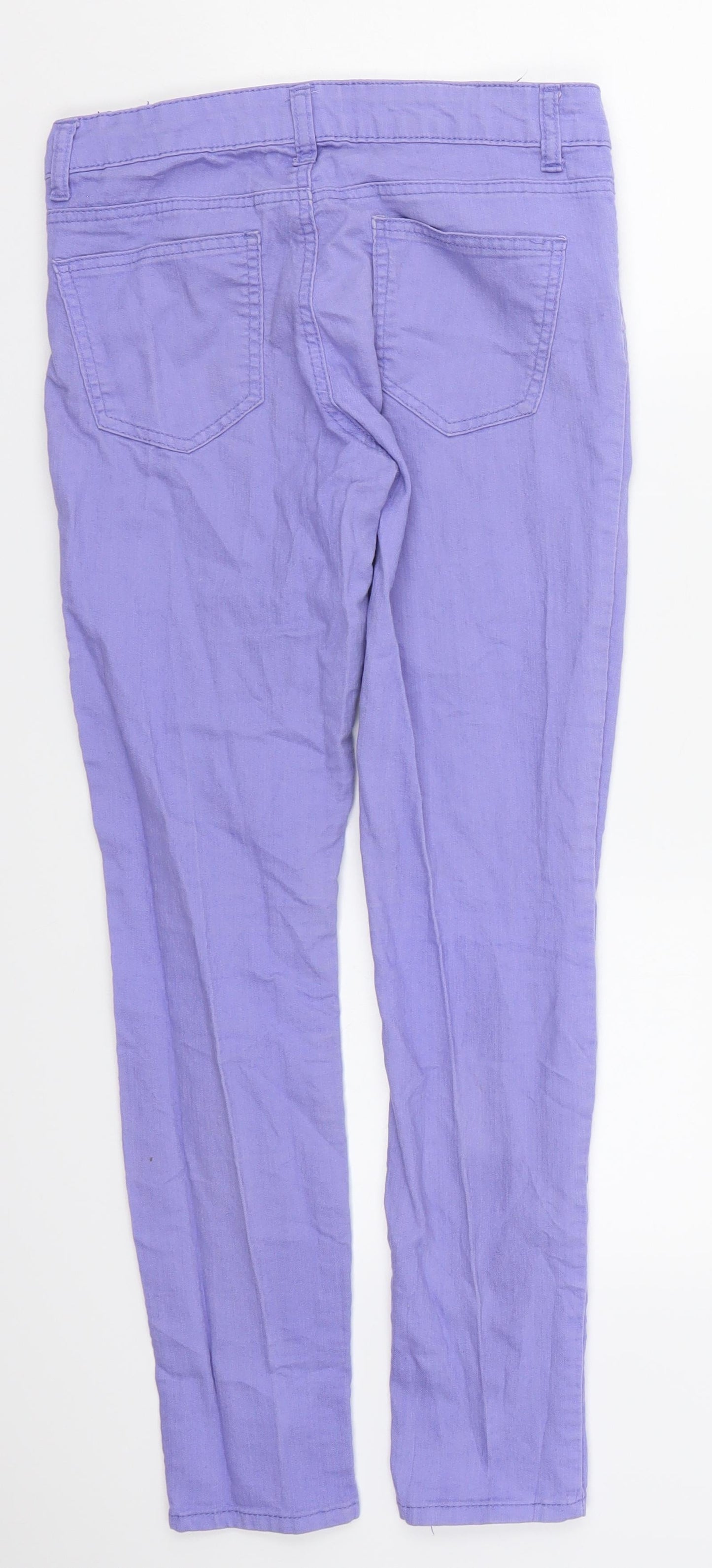 FOREVER 21 Womens Purple  Denim Skinny Jeans Size 6 L27 in