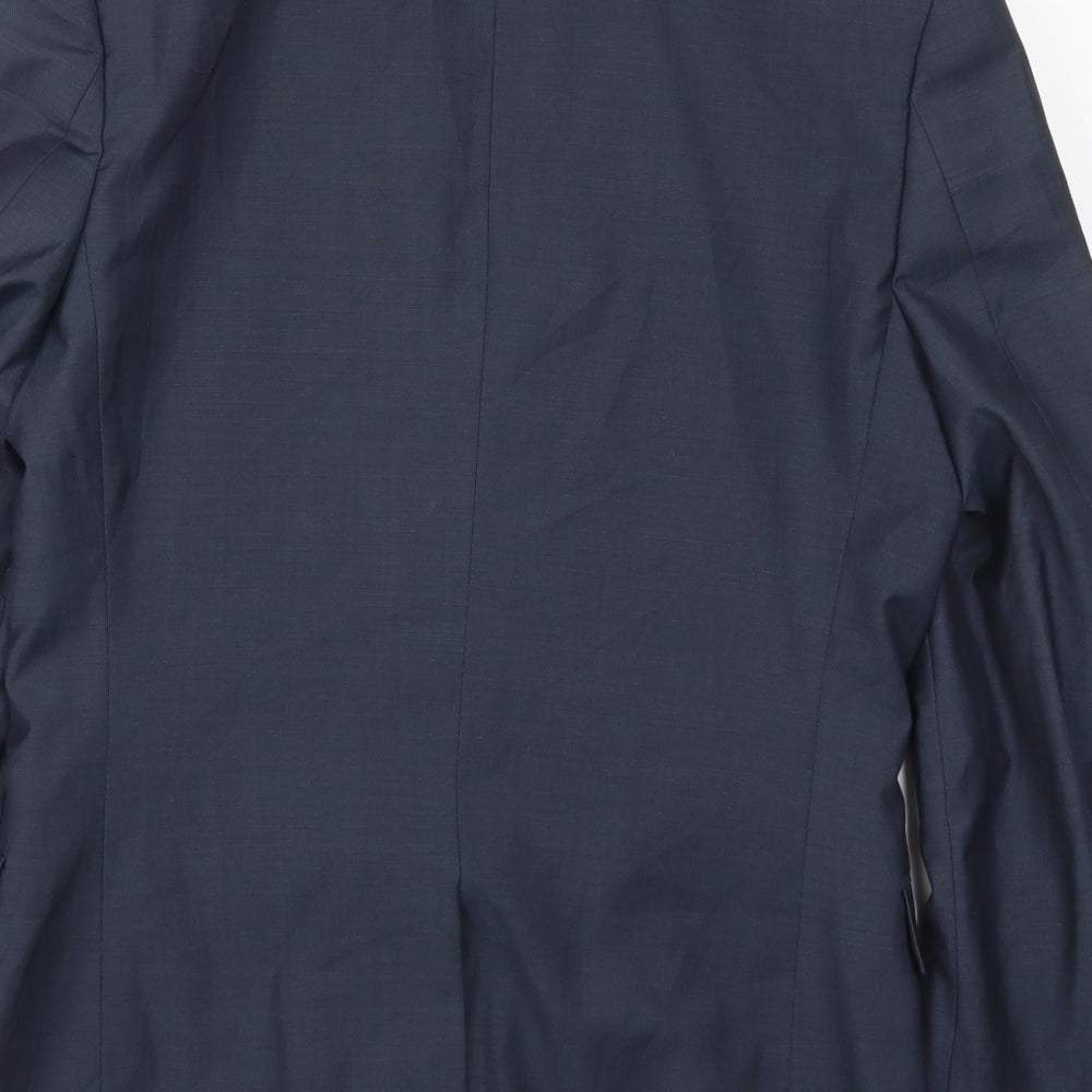 Topman Mens Blue   Jacket Suit Jacket Size 38