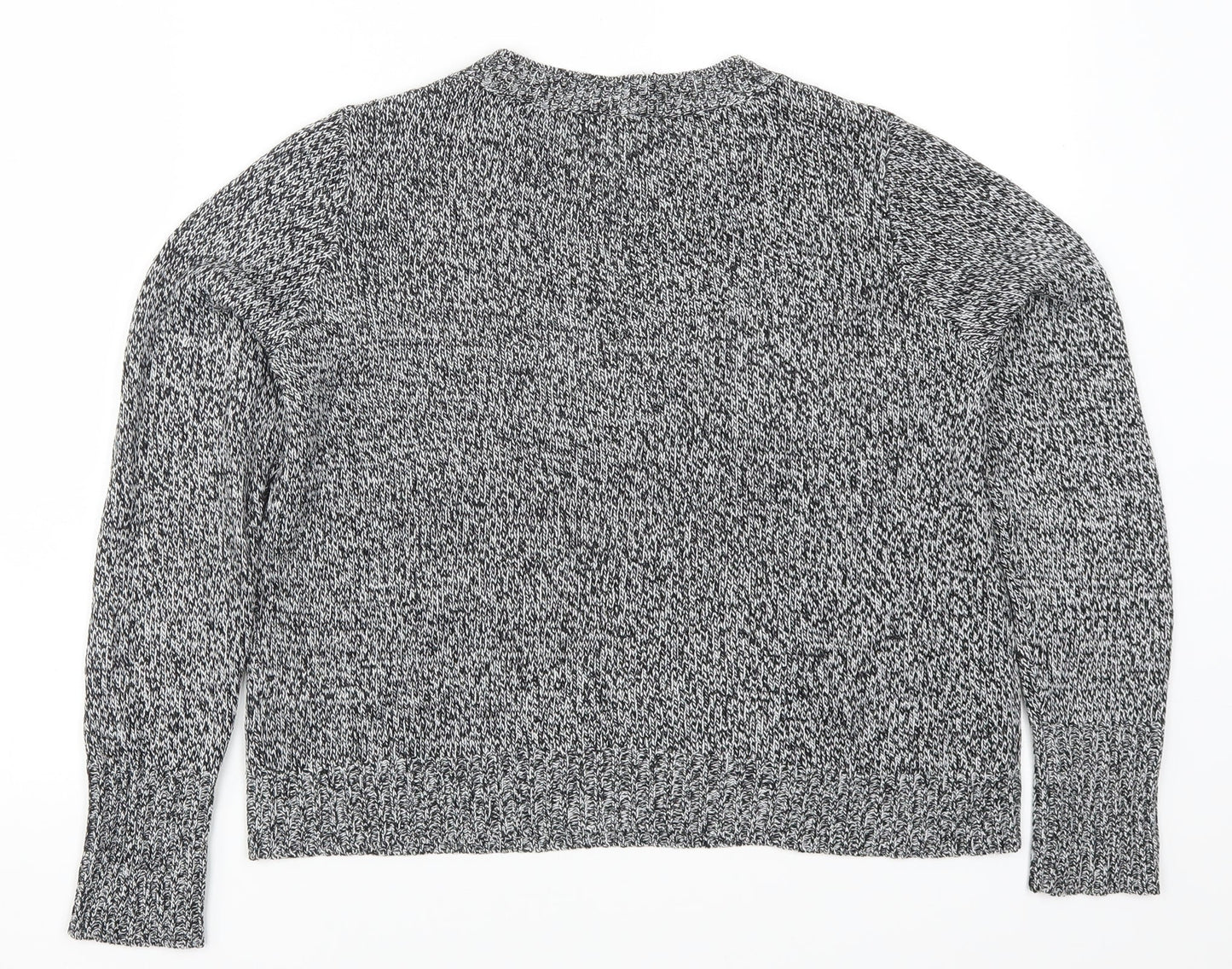 H&M Womens Grey  Knit Pullover Jumper Size S