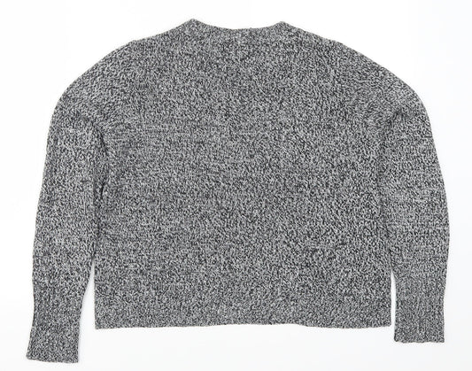 H&M Womens Grey  Knit Pullover Jumper Size S