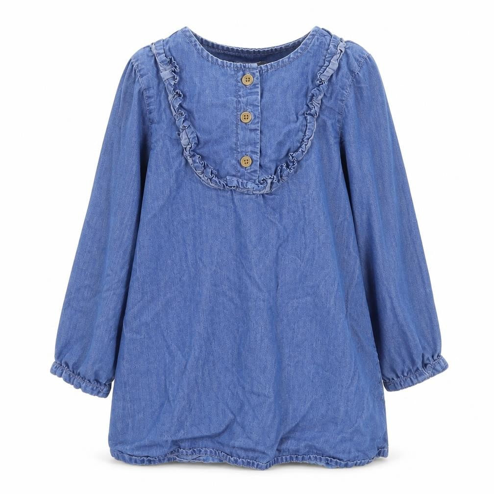 Primark Girls Blue  Denim Shirt Dress  Size S