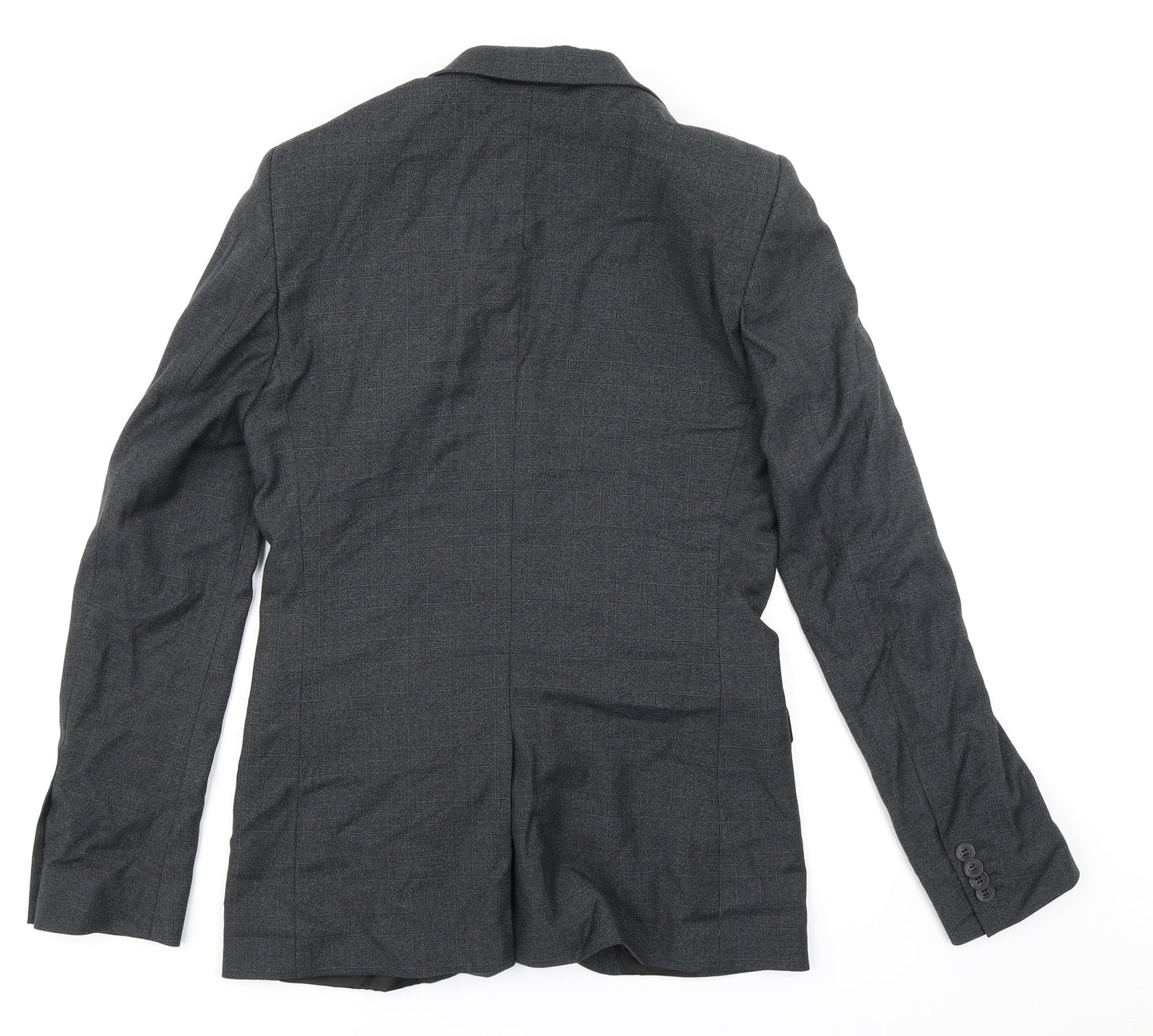 Topman Mens Grey Check  Jacket Blazer Size 38
