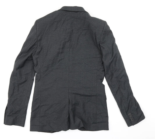 Topman Mens Grey Check  Jacket Blazer Size 38