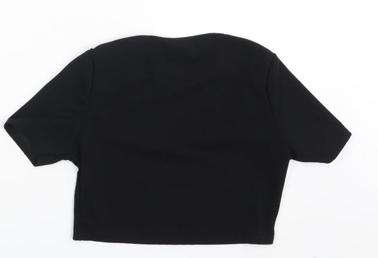 Nasty Gal Womens Black   Basic Blouse Size 8