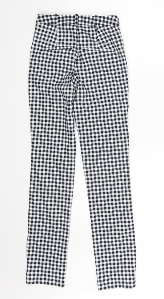 Mango Womens Multicoloured Plaid  Trousers  Size 4 L28 in