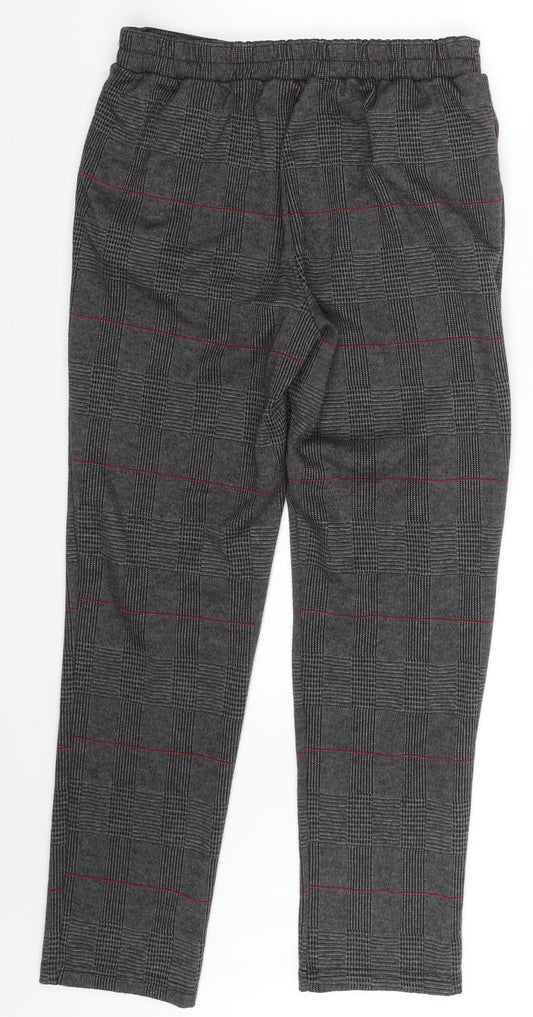 Prewo Womens Green Plaid  Sweatpants Trousers One Size L26 in