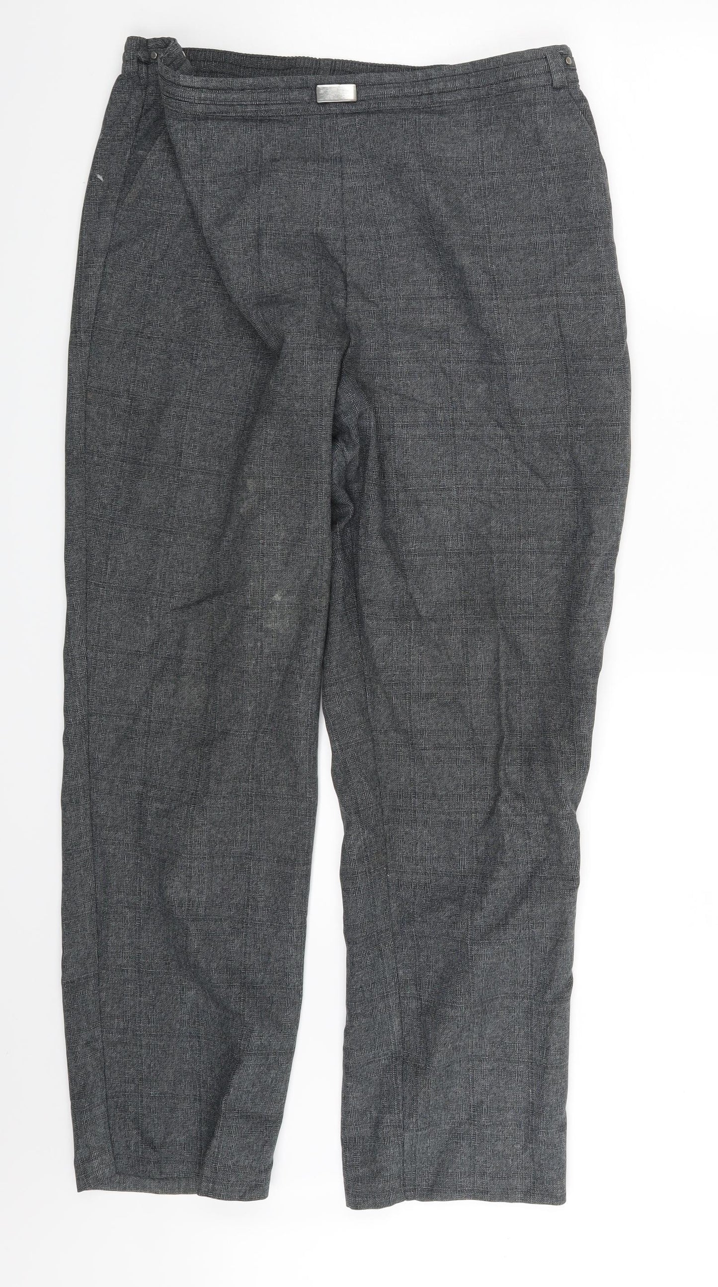 M&S Womens Grey   Dress Pants Trousers Size 18 L27 in