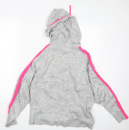 Papaya Womens Grey   Pullover Hoodie Size M