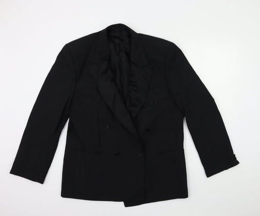 turo Mens Black   Jacket Suit Jacket Size 42