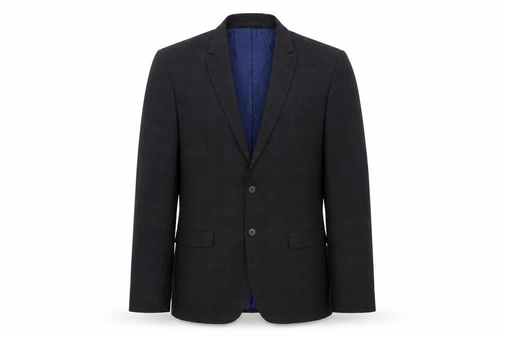 Marks and Spencer Mens Grey Check  Jacket Suit Jacket Size 38