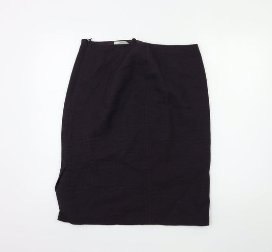 Marks and Spencer Womens Purple   Straight & Pencil Skirt Size 14