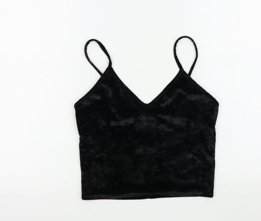 Sparkle & Fade Womens Black Colourblock  Basic T-Shirt Size M