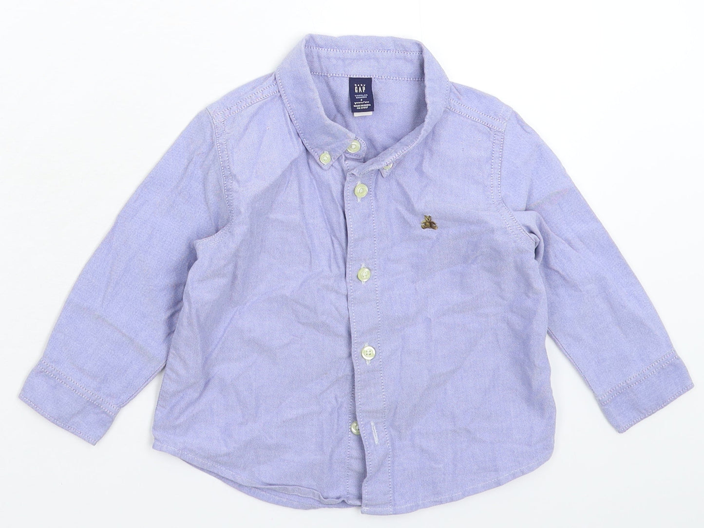 Gap Boys Blue   Basic Button-Up Size 2 Years